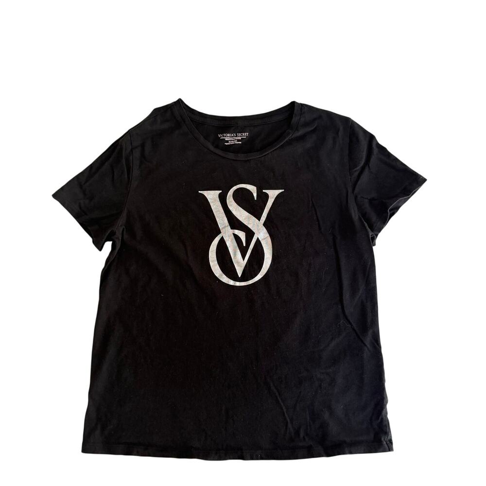 Victoria's Secret Black Tee Shirt Size Med